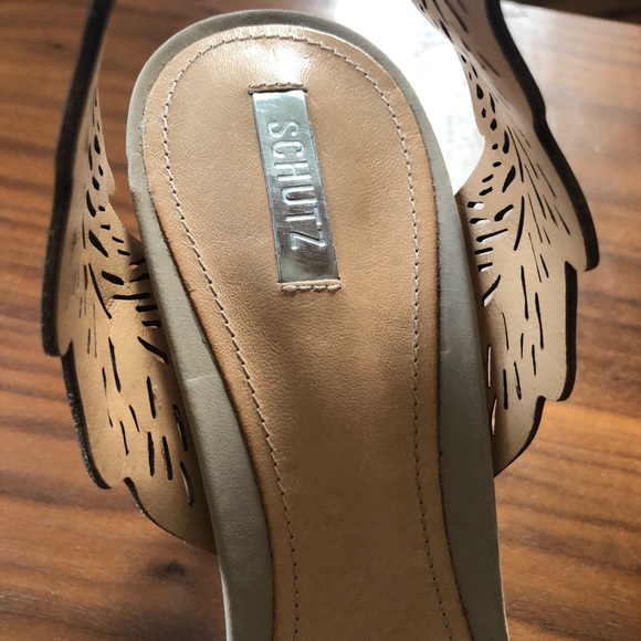 Schutz Gabrianna Mid Heel Sandal sz 9.5 - Picture 6 of 8
